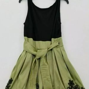 S.L. Fashions Formal Occasion Elegant Taffeta Embellished Dress